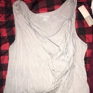 Gray Sleeveless tank top maternity & nursing XL